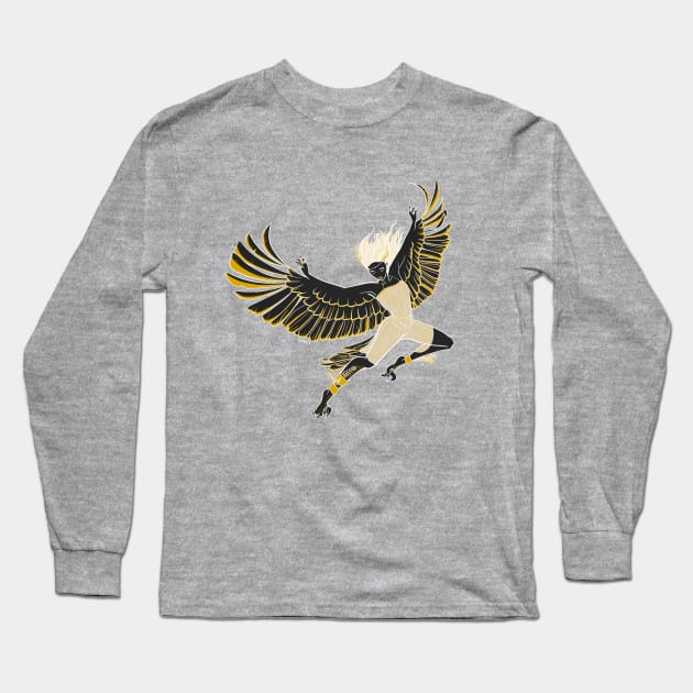 Harpy dancer - Greek mythological hybrid Long Sleeve T-Shirt by dcamorlinga